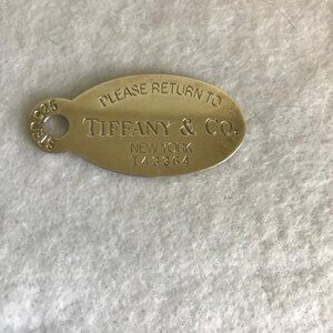 Tiffany Sterling Silver Oval Pendant